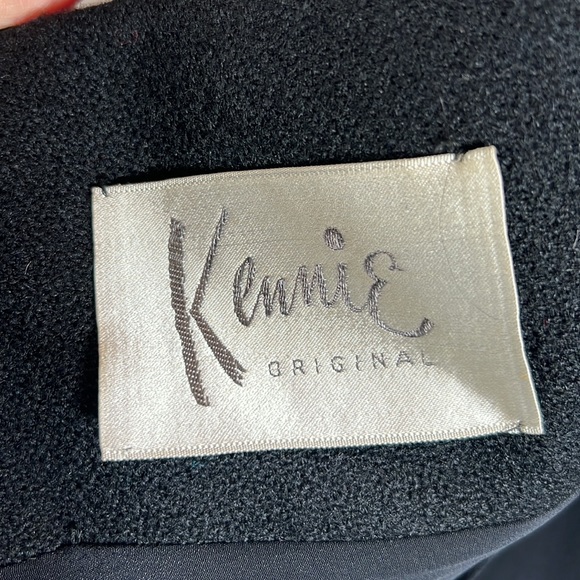 KENNIE ORIGINAL BLACK COAT W/FUR COLLAR - VINTAGE - Picture 2 of 5